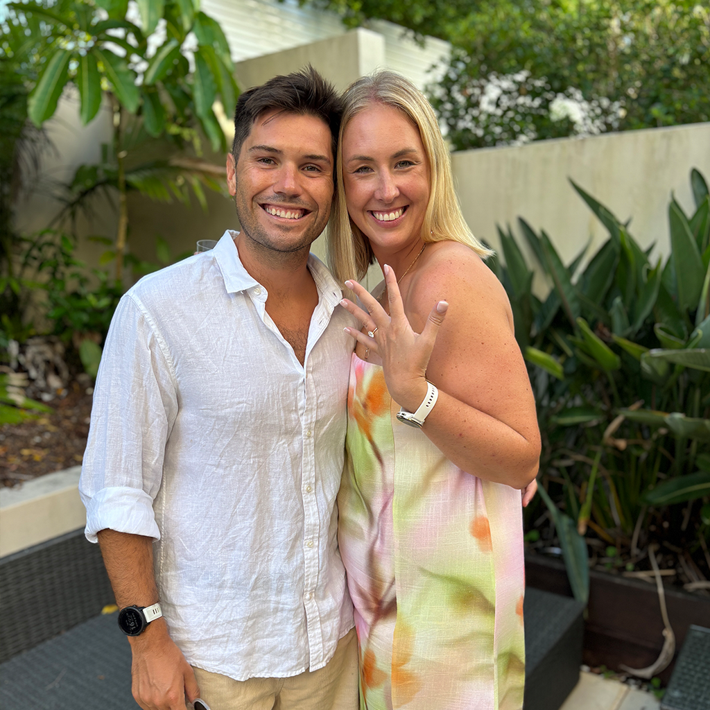 From a chance encounter at an airport to a heartwarming proposal by Noosa River