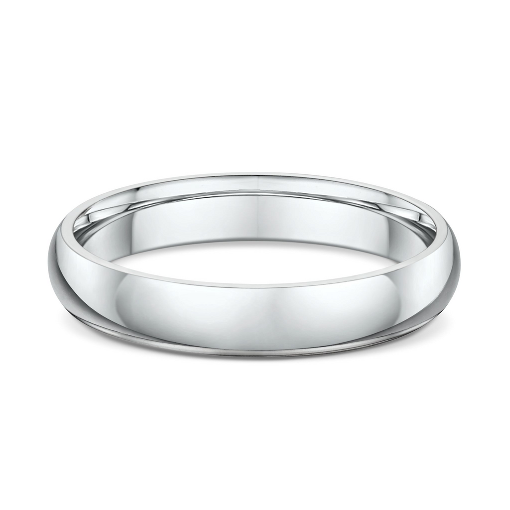 white gold dome shaped men's wedding ring sunshine coast