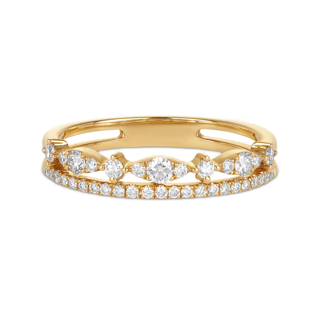 vintage wedding band sunshine coast jewellers. yellow gold wedding band with diamonds. 