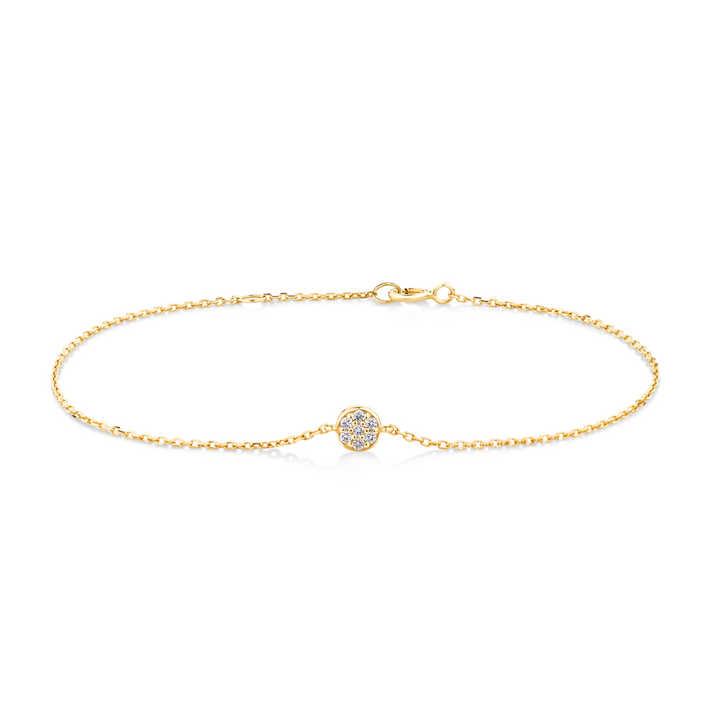 9ct natural diamond on a delicate bracelet. Morgan & Co - Sunshine Coast Jewellers for your fine jewellery 