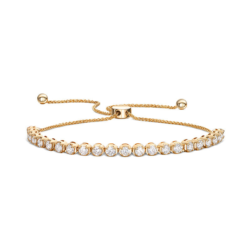 14ct yellow gold adjustable half tennis bracelet with total 1.63ct natural diamonds. Beautiful luxury jewellery sunshine coast 